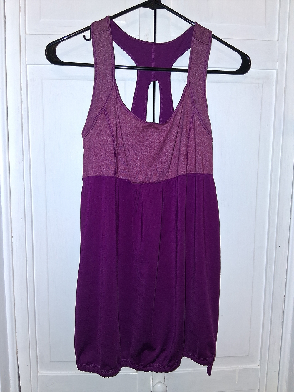 Old Navy Active Two-Tone Purple Racerback Tank